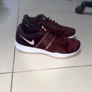 Burgundy Nike Running Shoes